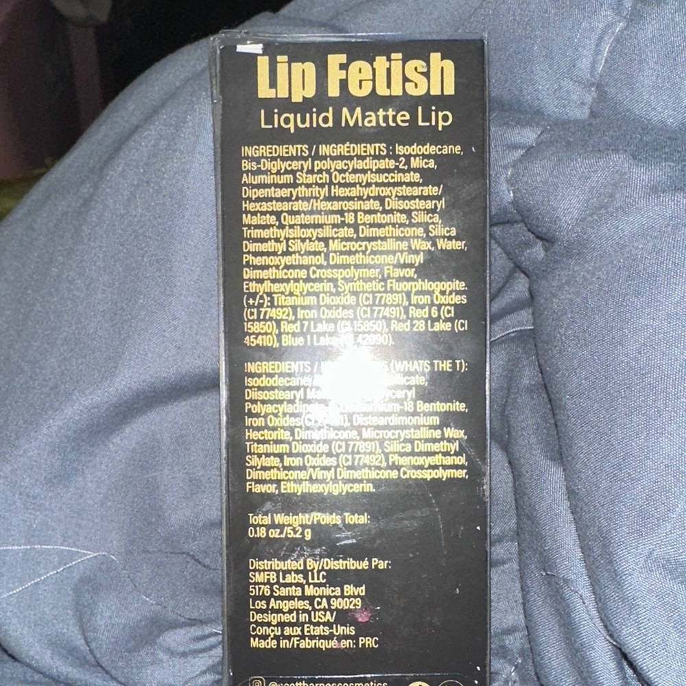 NIB Scott Barnes Lip Fetish liquid matte #facts nude color nice new - Picture 2 of 6